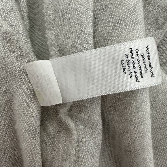 Athleta Pranayama Wrap Sweatshirt Womens Medium Beige Open Cardigan Thumb Holes - Picture 8 of 13